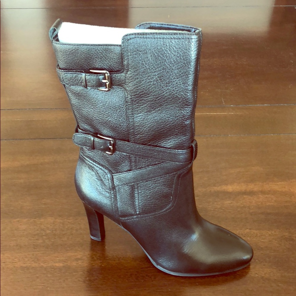 NEW Circa Joan and David black leather boots